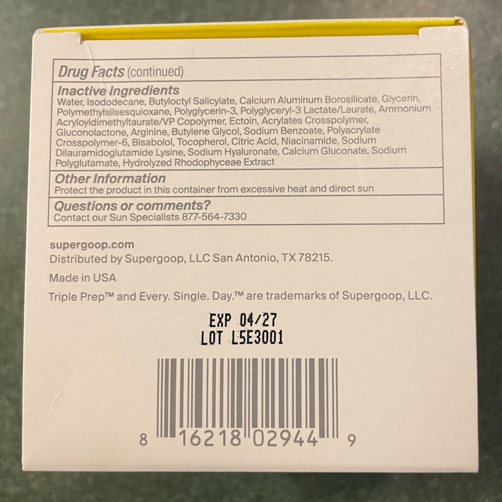 Supergoop! Triple Prep - unopened new in box - Picture 2 of 3